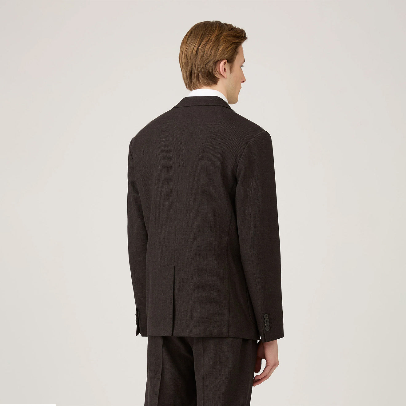 Sunspel Textured Wool Blazer Truffle - The Sporting Lodge