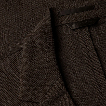 Sunspel Textured Wool Blazer Truffle - The Sporting Lodge