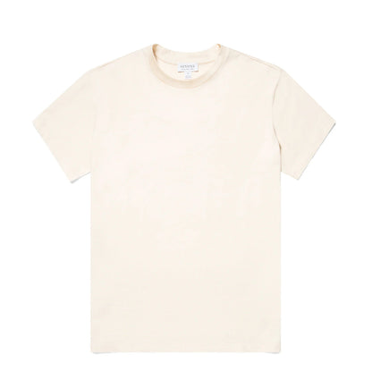 Sunspel Womens Boy-Fit Crew Neck T-Shirt Undyed - The Sporting Lodge