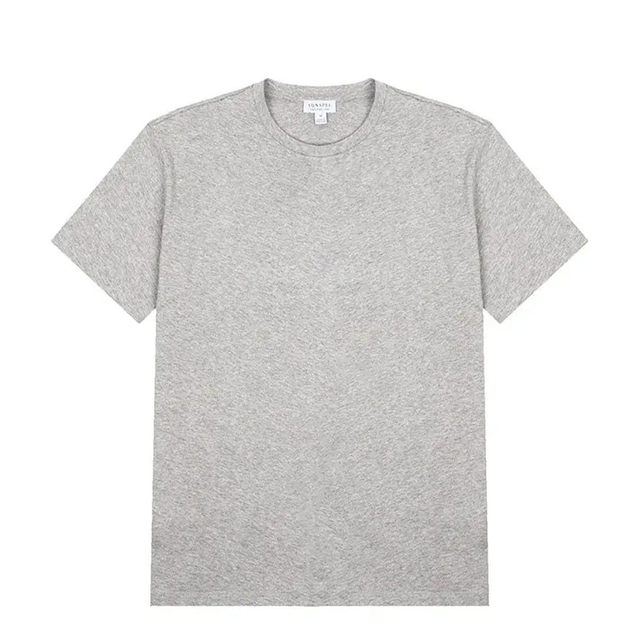 Sunspel Womens Boy Fit Crew Neck T Shirt Grey Melange - The Sporting Lodge
