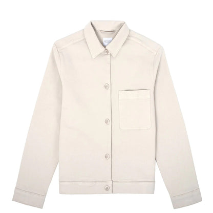 Sunspel Womens Chore Jacket Chalk - The Sporting Lodge