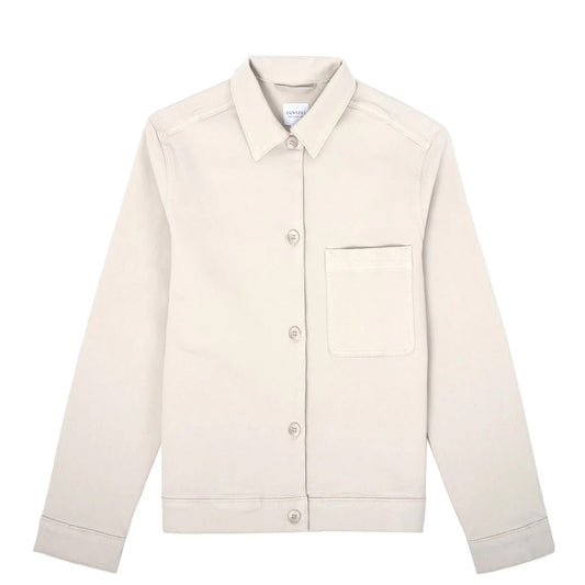 Sunspel Womens Chore Jacket Chalk