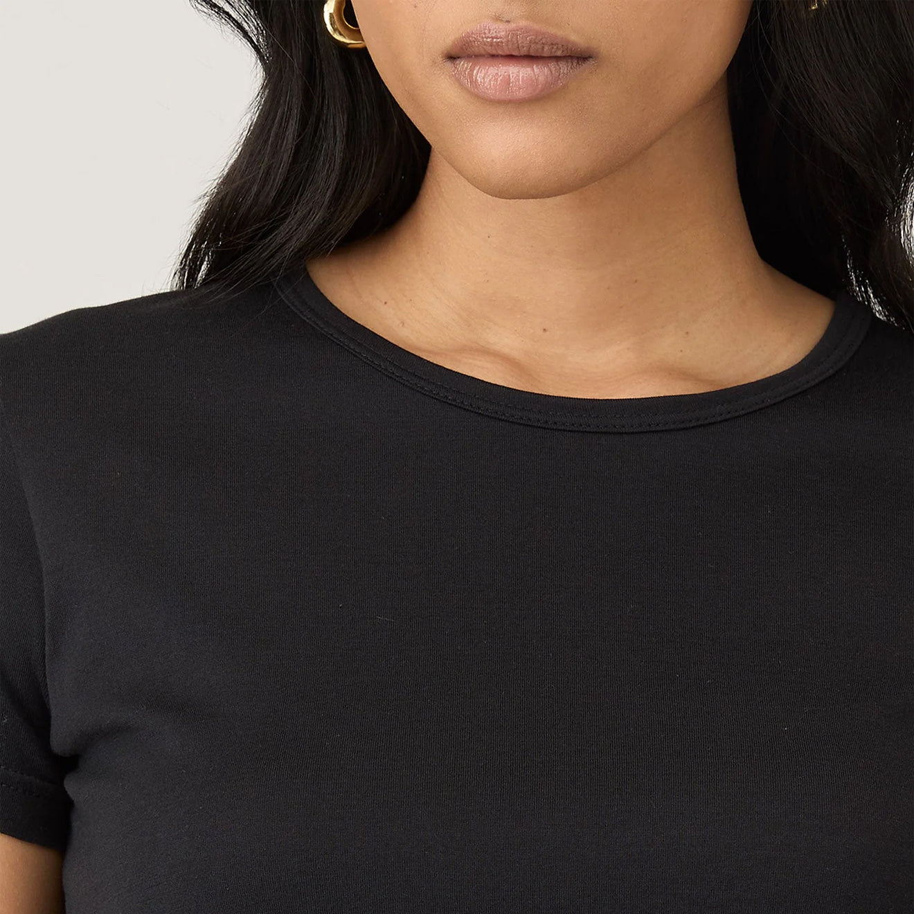 Sunspel Womens Classic T-Shirt Black