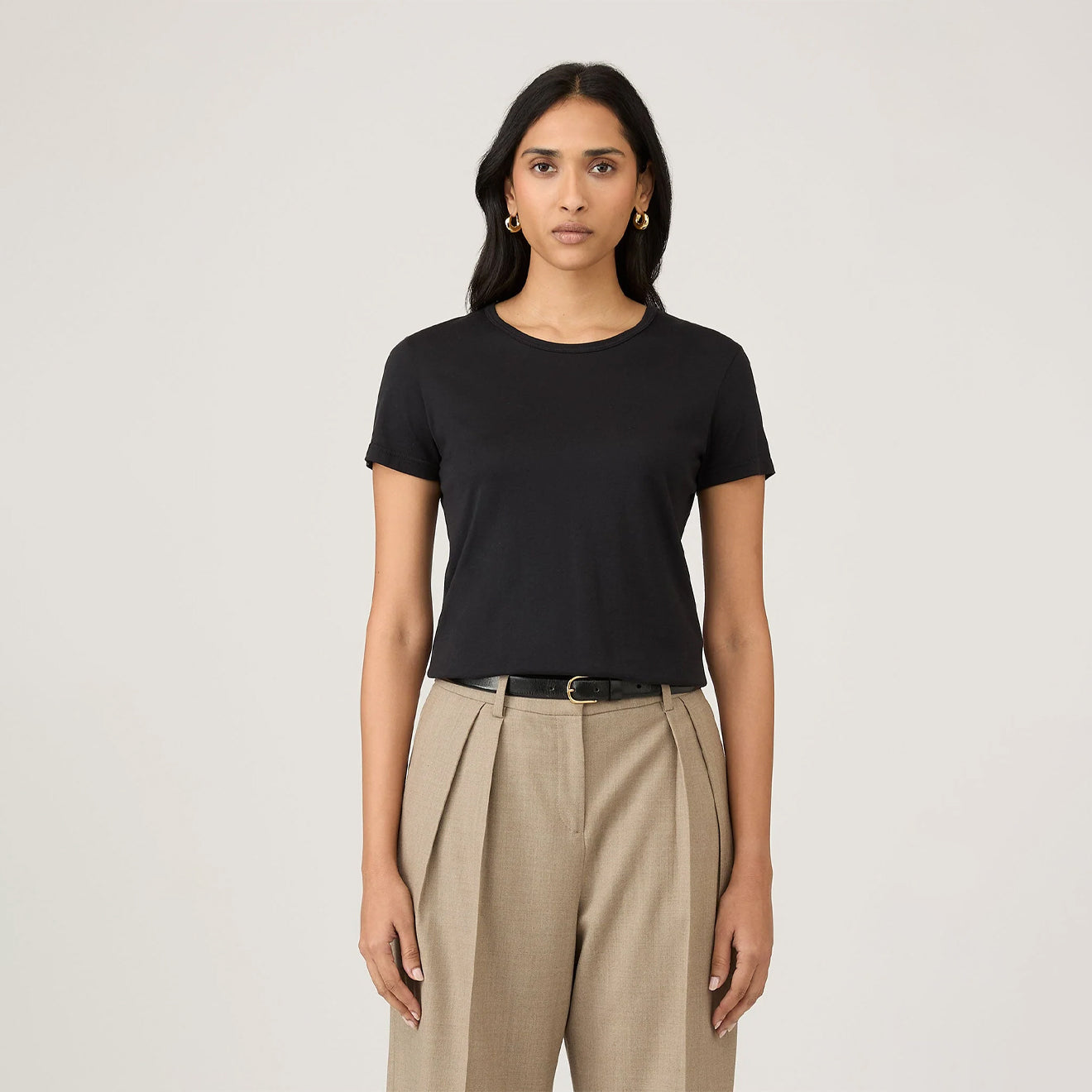Sunspel Womens Classic T-Shirt Black