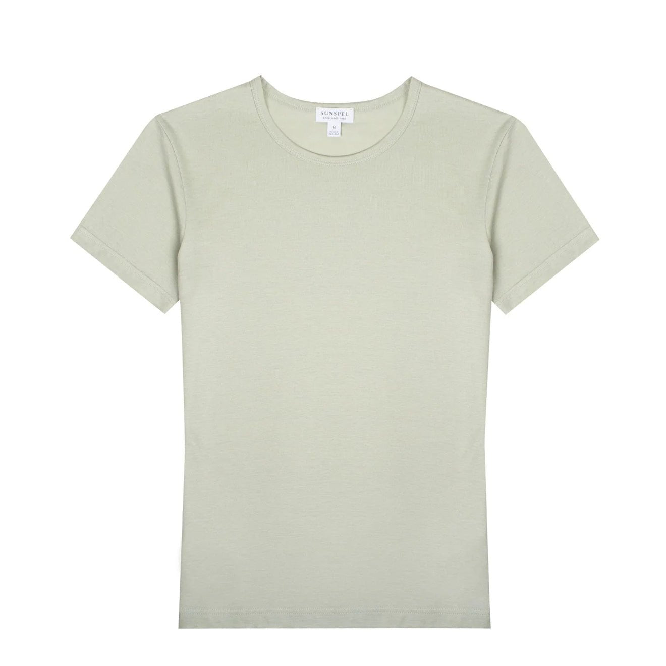 Sunspel Womens Classic T-Shirt Pistachio - The Sporting Lodge