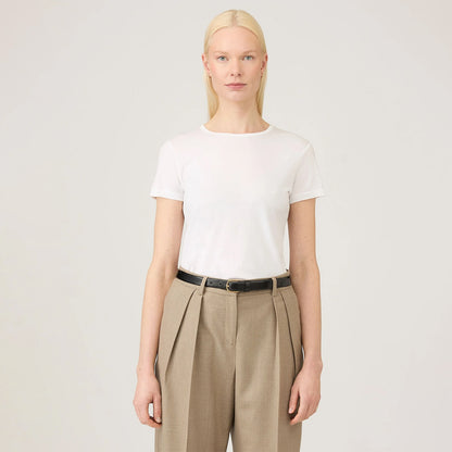 Sunspel Womens Classic T-Shirt White - The Sporting Lodge