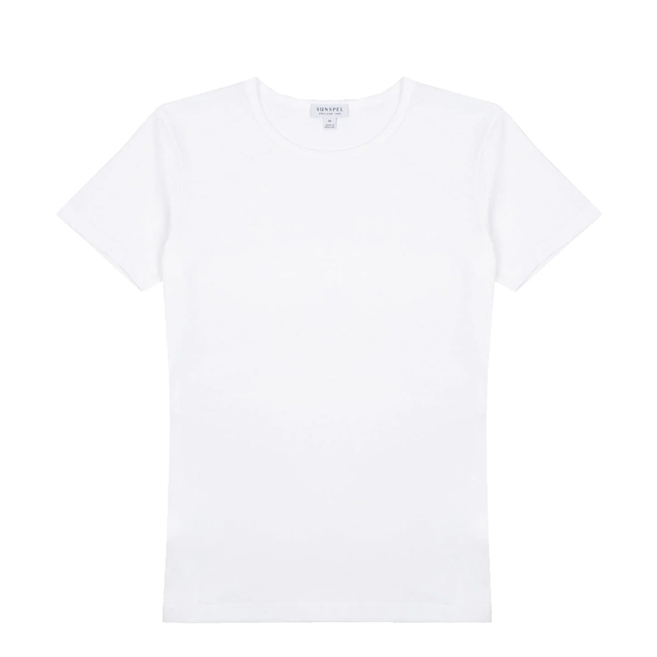 Sunspel Womens Classic T-Shirt White - The Sporting Lodge