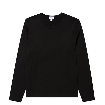 Sunspel Womens Everyday L/S T-Shirt Black