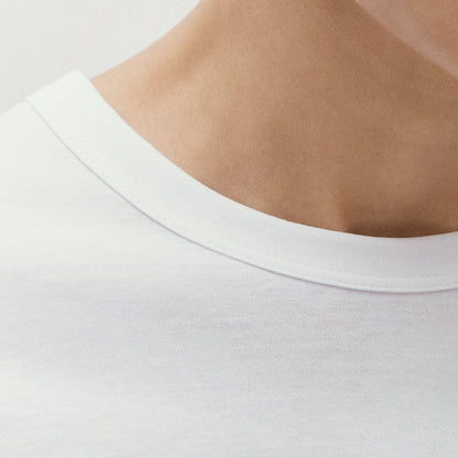 Sunspel Womens Everyday L/S T-Shirt White