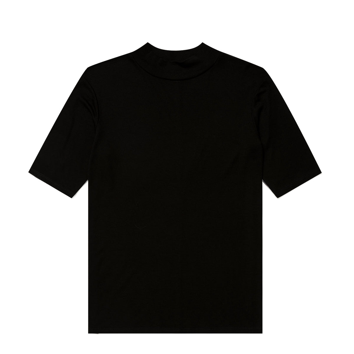 Sunspel Womens Fine Wool S/S Jersey Top Black