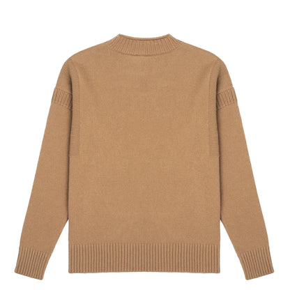 Sunspel Womens Fisherman Jumper Camel - The Sporting Lodge