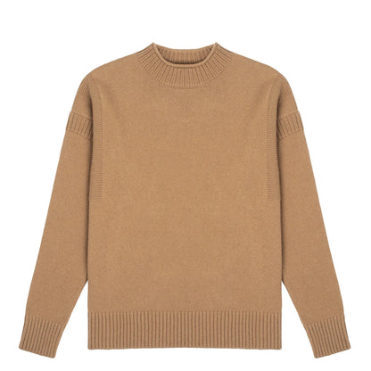 Sunspel Womens Fisherman Jumper Camel - The Sporting Lodge