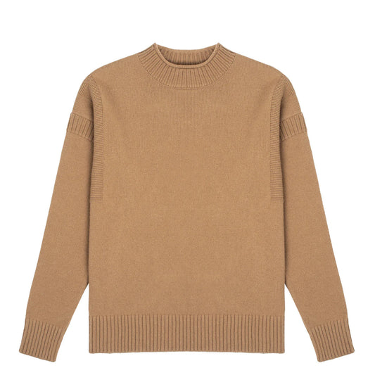 Sunspel Womens Fisherman Jumper Camel