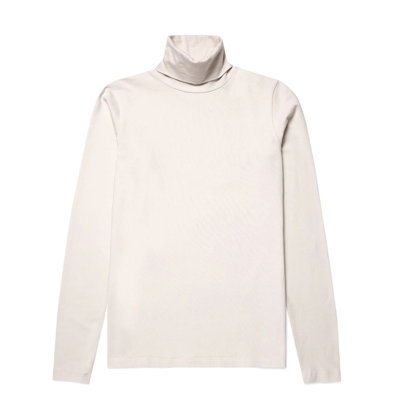 Sunspel Womens L/S Roll Neck Top Ecru - The Sporting Lodge