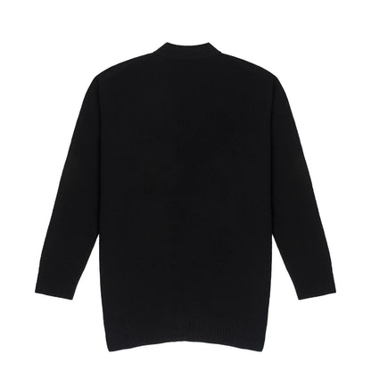 Sunspel Womens Lambswool Cardigan Black - The Sporting Lodge