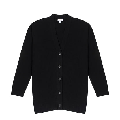 Sunspel Womens Lambswool Cardigan Black - The Sporting Lodge