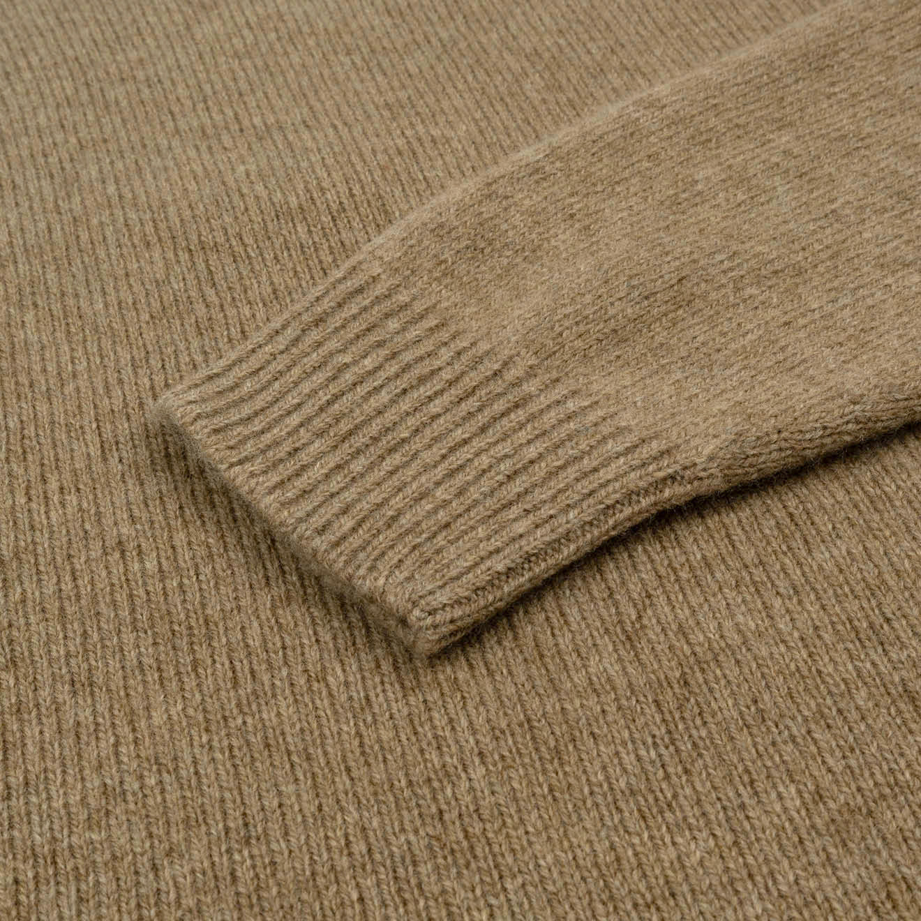 Sunspel Womens Lambswool Crew Mink - The Sporting Lodge