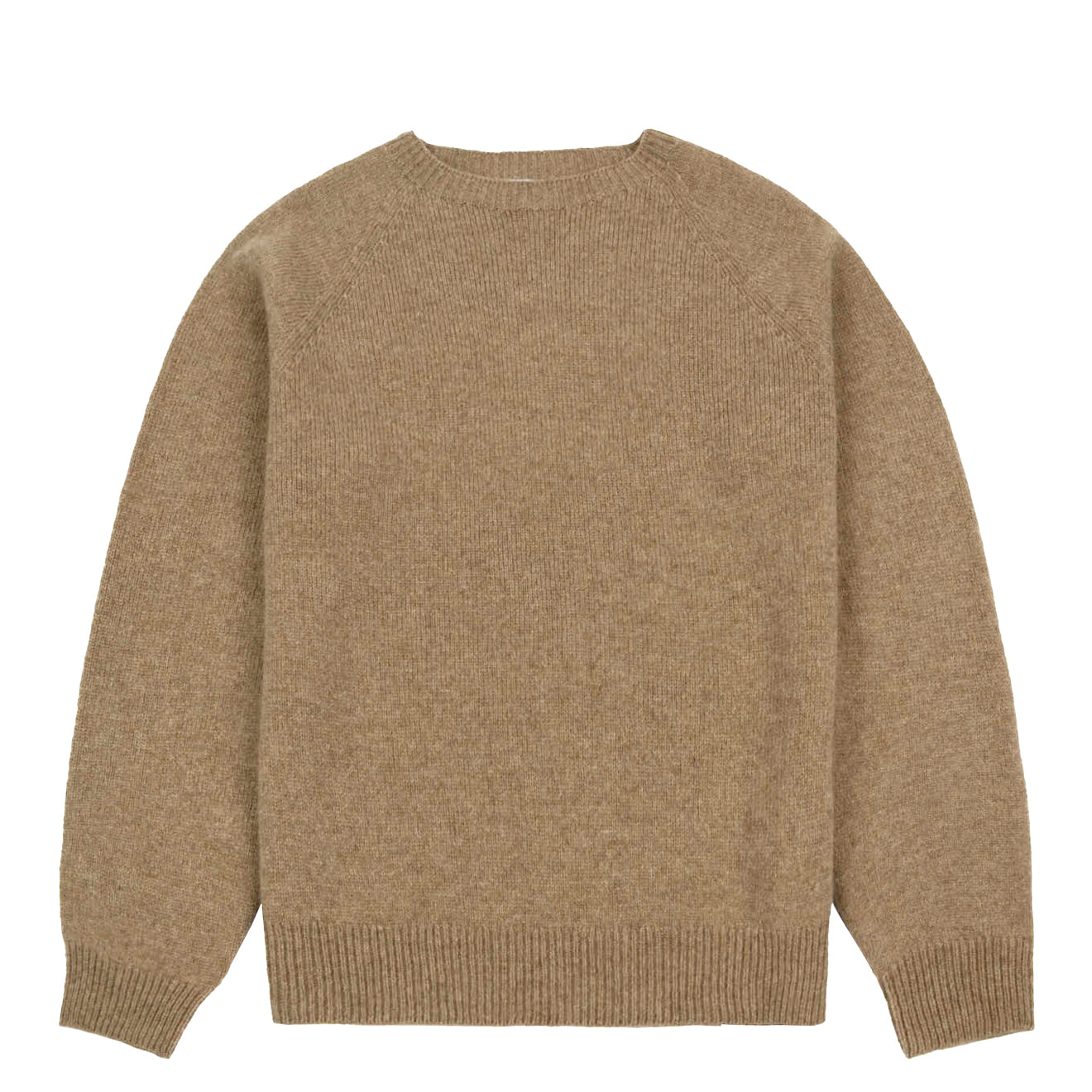 Sunspel Womens Lambswool Crew Mink - The Sporting Lodge