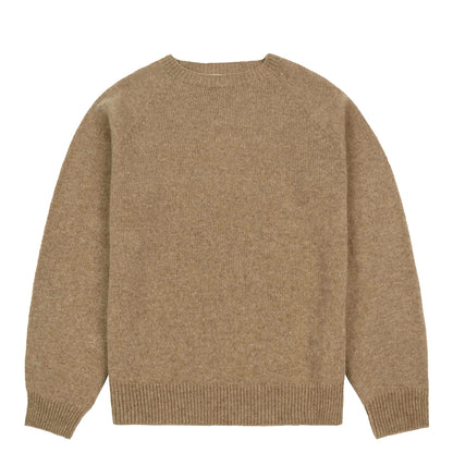 Sunspel Womens Lambswool Crew Mink - The Sporting Lodge