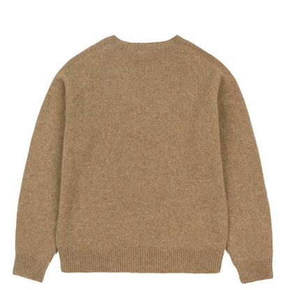 Sunspel Womens Lambswool Crew Mink - The Sporting Lodge
