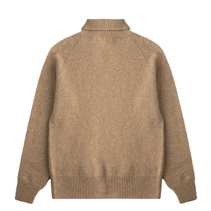 Sunspel Womens Lambswool Funnel Mink - The Sporting Lodge