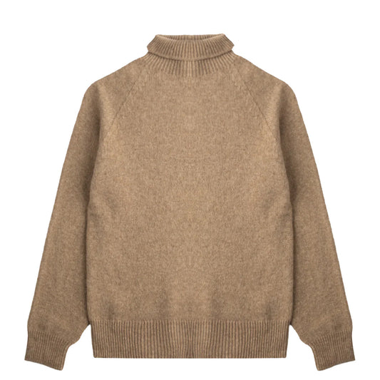 Sunspel Womens Lambswool Funnel Mink