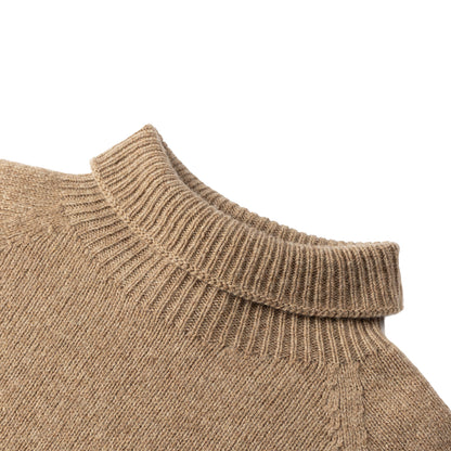 Sunspel Womens Lambswool Funnel Mink - The Sporting Lodge