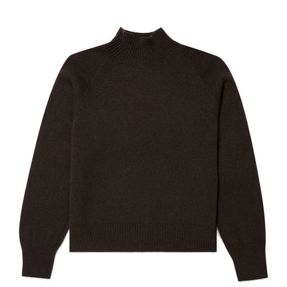 Sunspel Womens Lambswool Funnel Neck Jumper Truffle