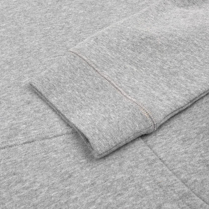 Sunspel Womens Loopback Hoody Grey Melange - The Sporting Lodge