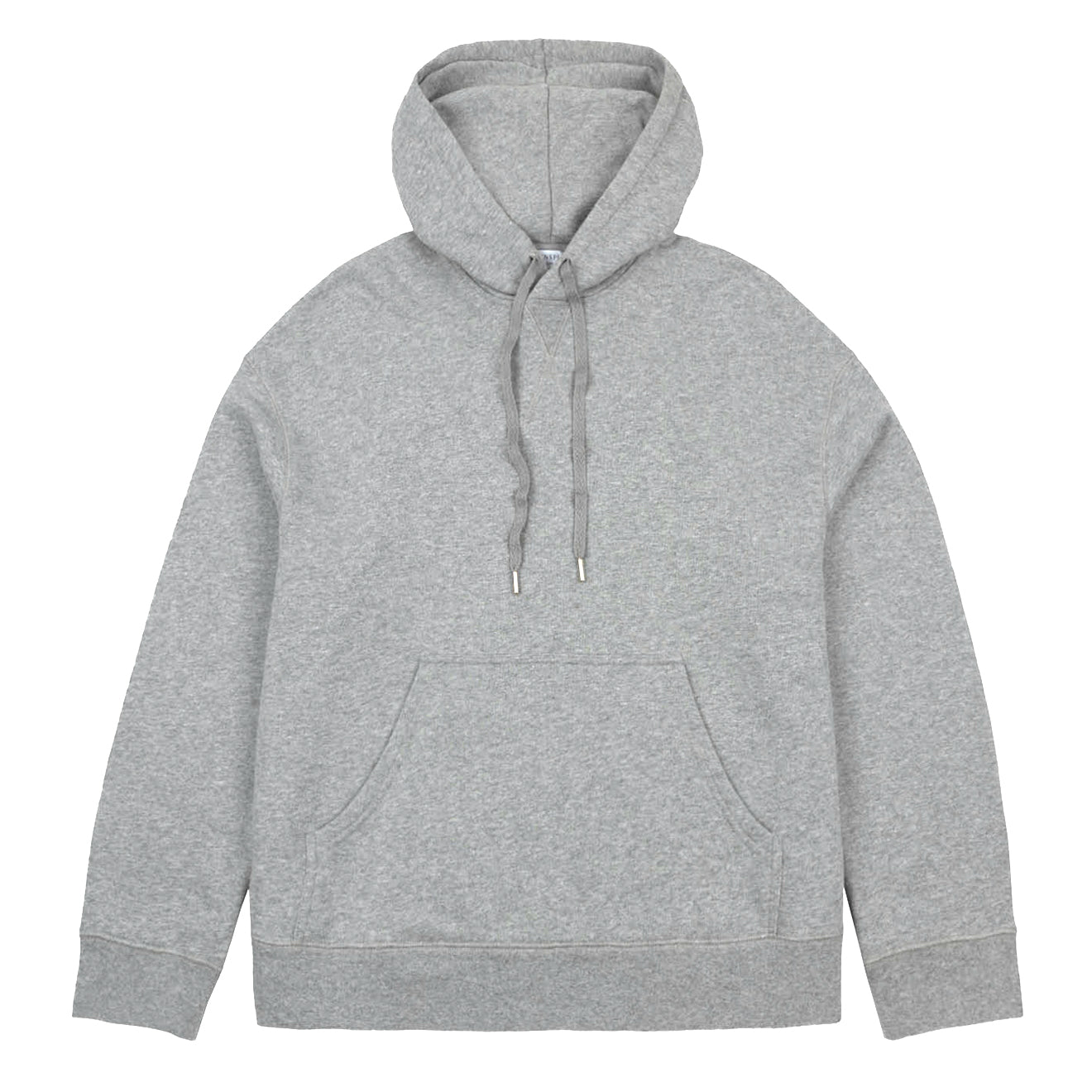 Sunspel Womens Loopback Hoody Grey Melange - The Sporting Lodge