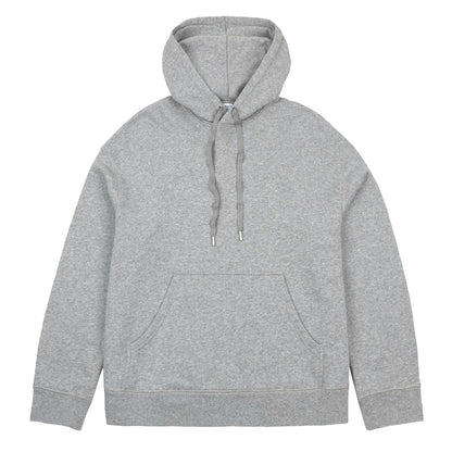 Sunspel Womens Loopback Hoody Grey Melange - The Sporting Lodge