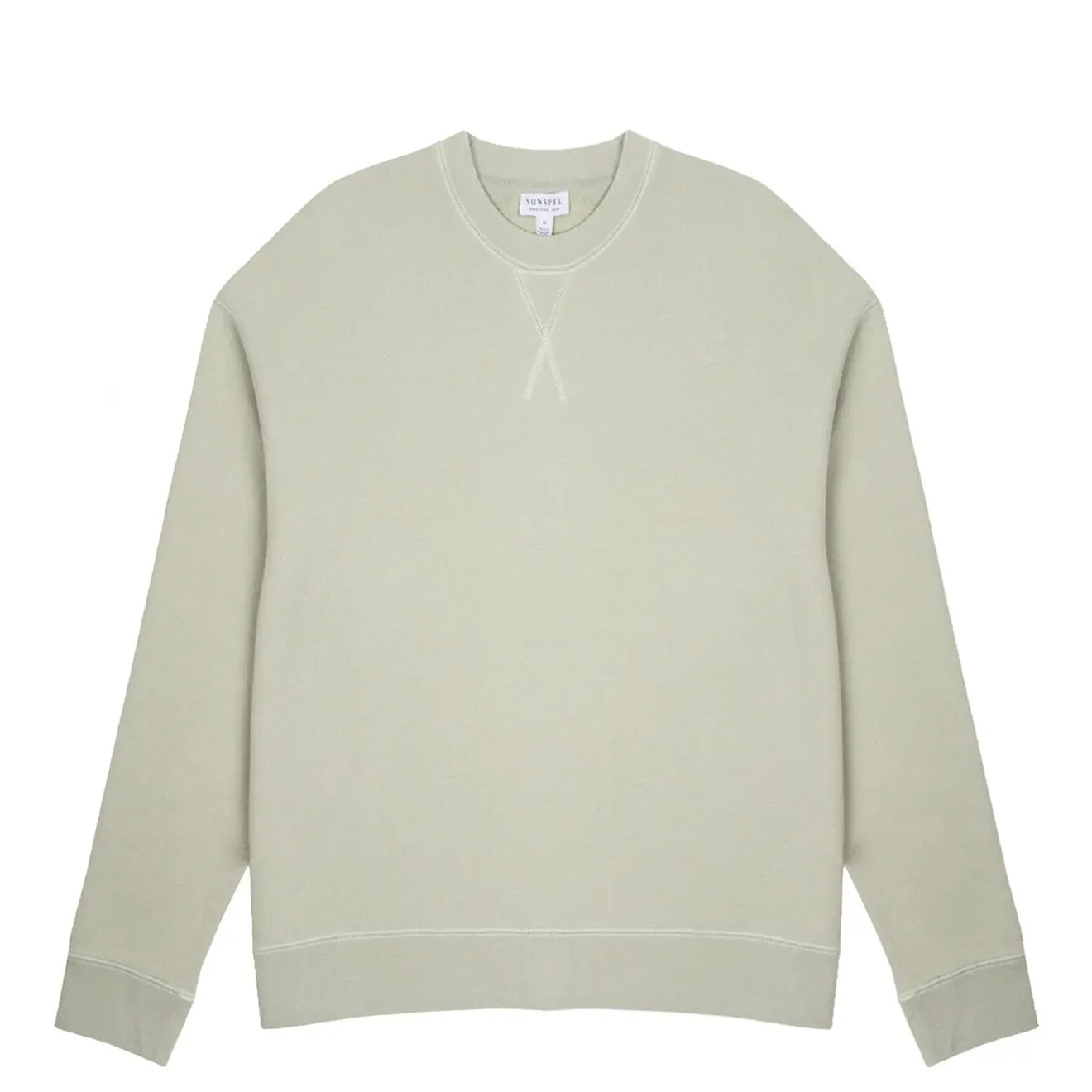 Sunspel Womens Loopback Sweatshirt Pistachio
