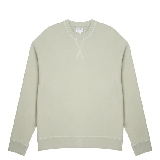Sunspel Womens Loopback Sweatshirt Pistachio