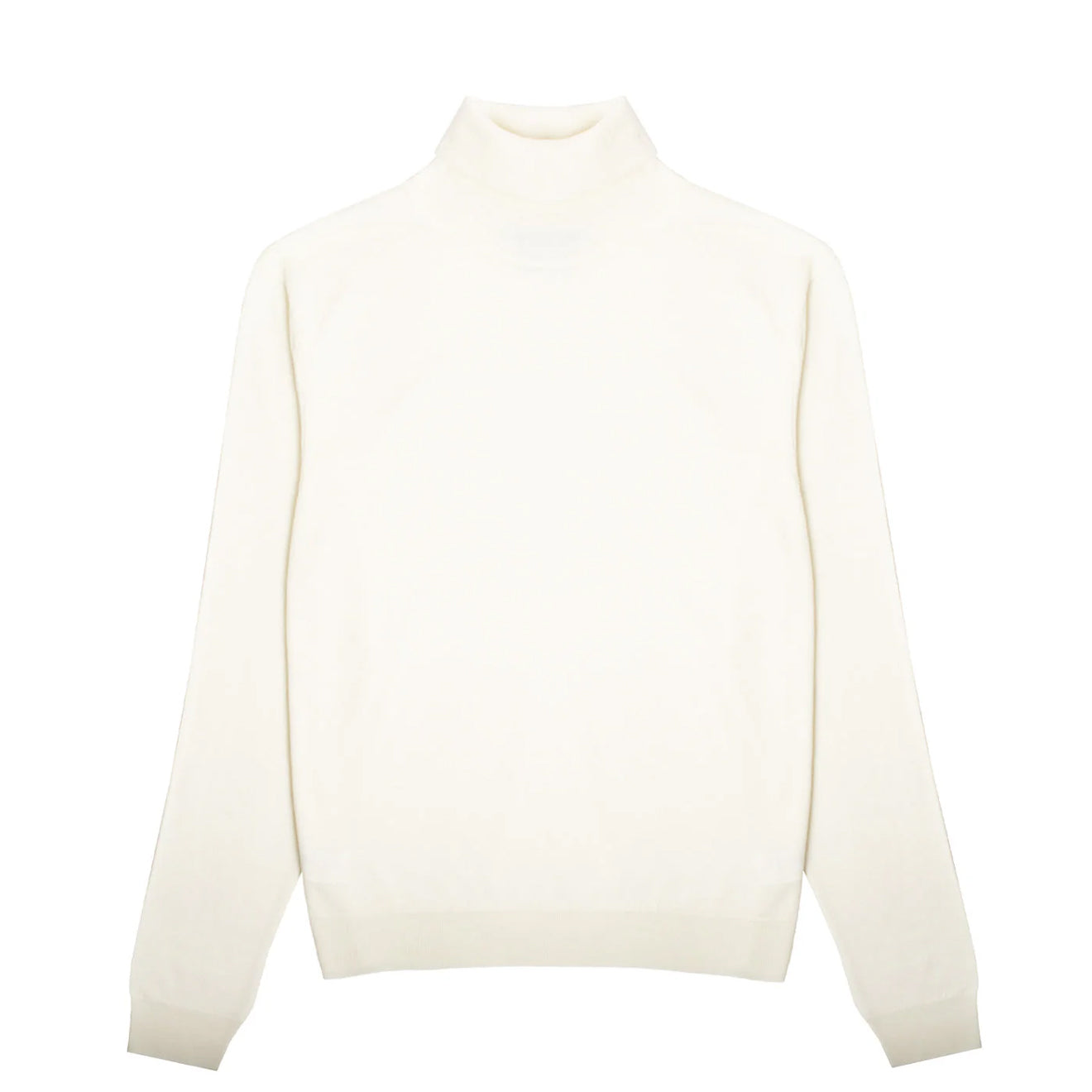 Sunspel Womens Merino Silk Roll Neck Sweater Ivory - The Sporting Lodge