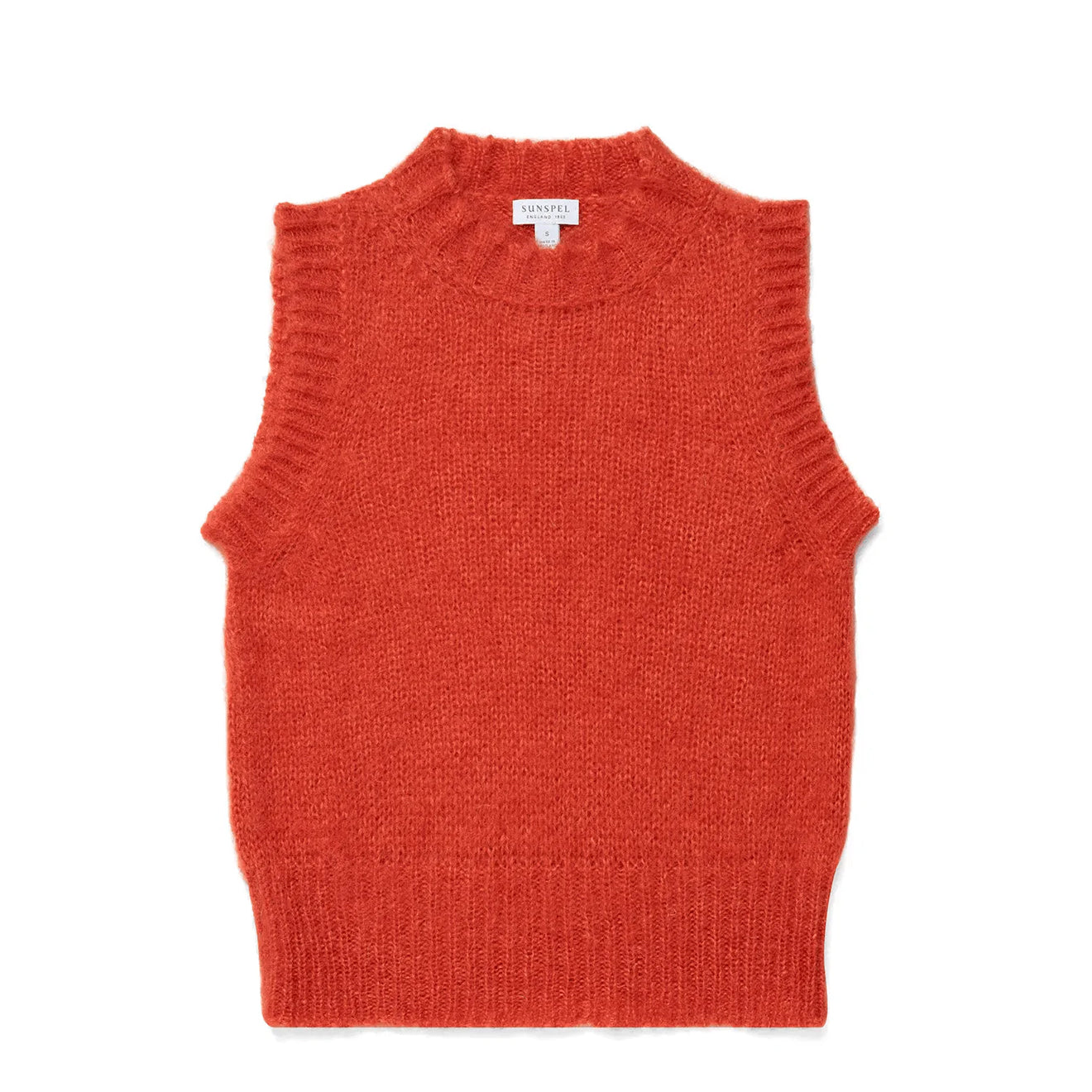 Sunspel Womens Mohair Silk Vest Magma - The Sporting Lodge