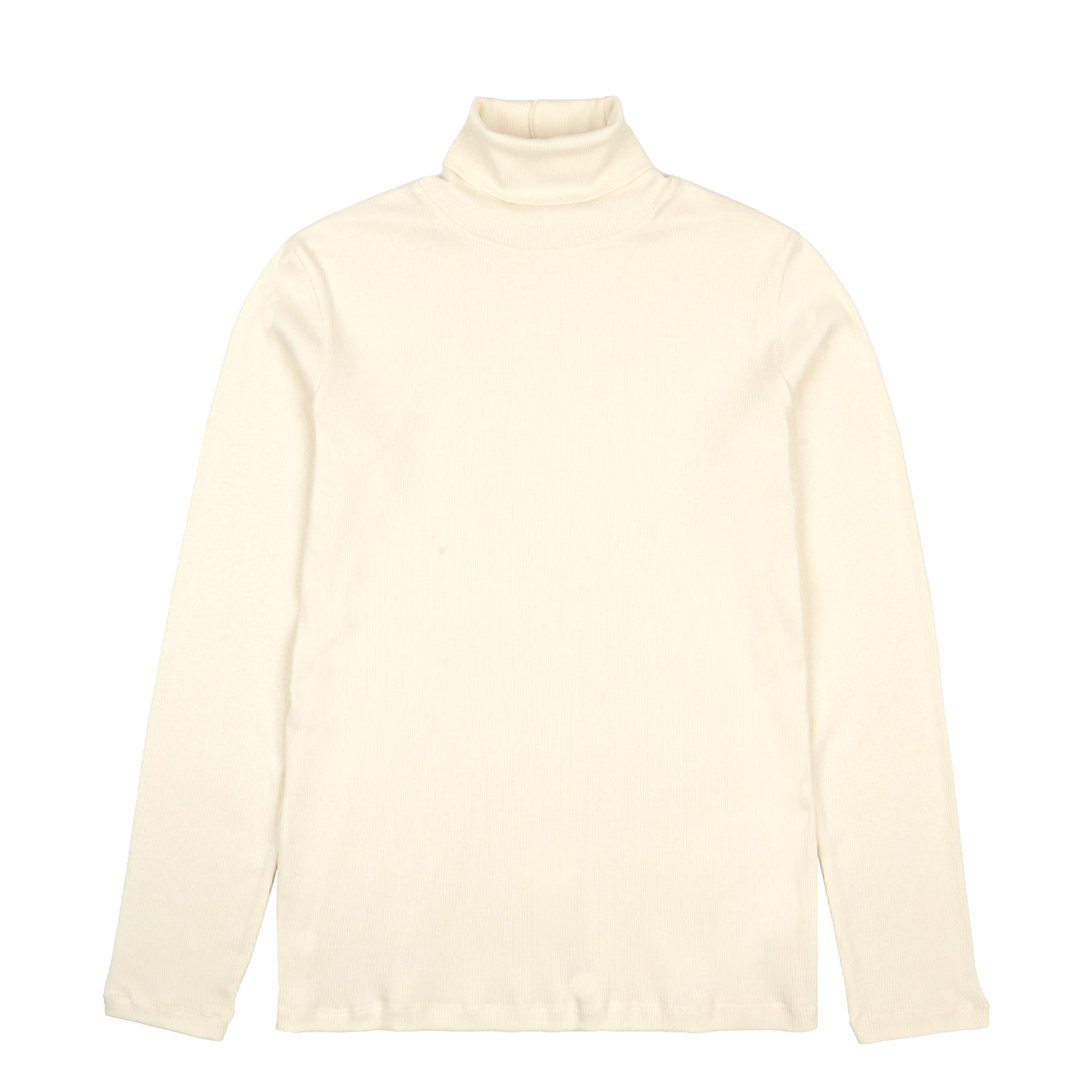 Sunspel Womens Rib L/S Roll Neck Ecru - The Sporting Lodge