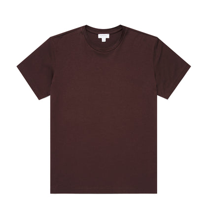 Sunspel Womens S/S Boy Fit T-Shirt Truffle