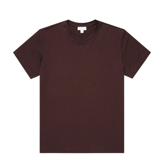 Sunspel Womens S/S Boy Fit T-Shirt Truffle
