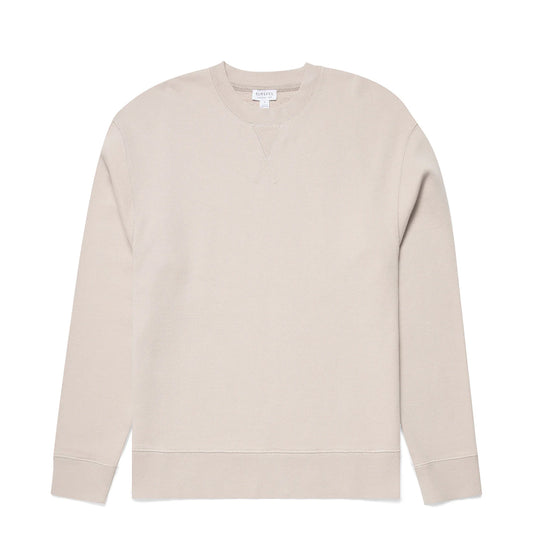 Sunspel Womens Sweatshirt Light Sand - The Sporting Lodge