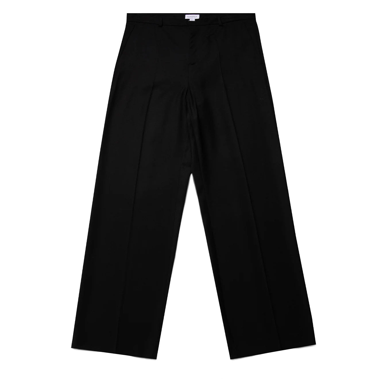Sunspel Womens Tailored Trouser Black - The Sporting Lodge