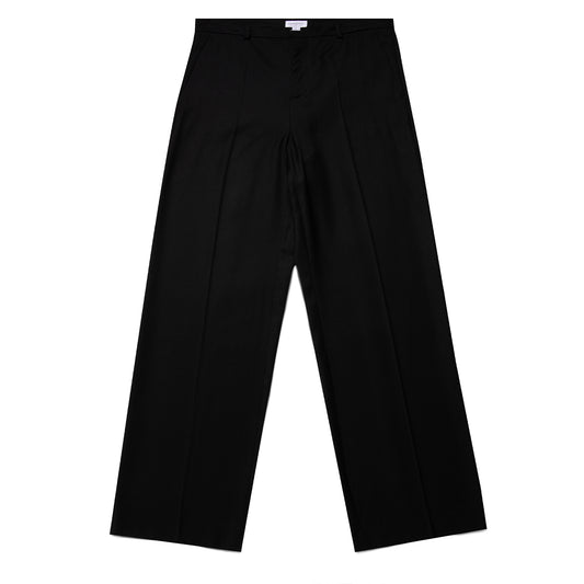 Sunspel Womens Tailored Trouser Black - The Sporting Lodge