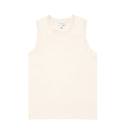Sunspel Womens Tank T-Shirt Undyed - The Sporting Lodge
