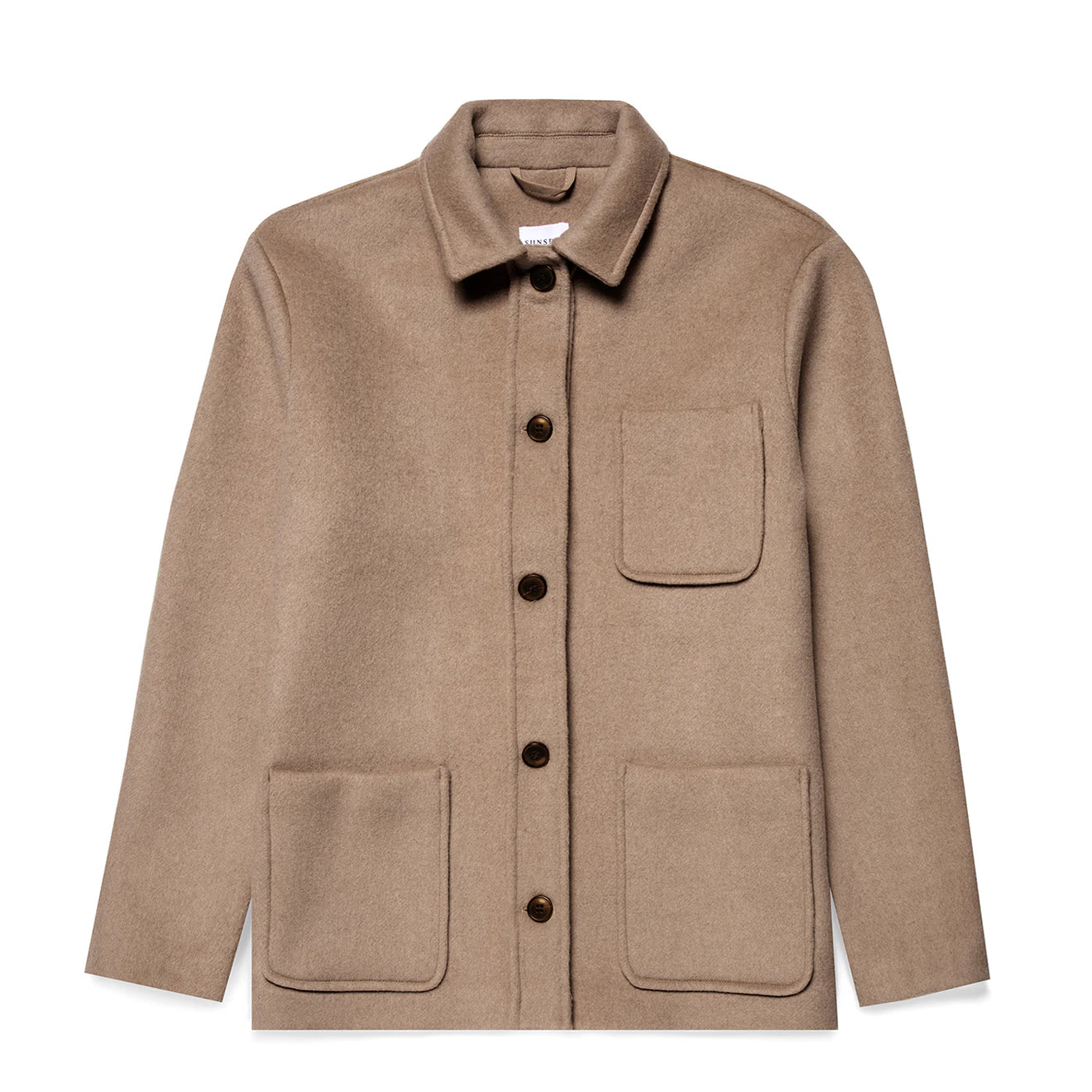 Sunspel Womens Twin Pocket Jacket Light Camel - The Sporting Lodge