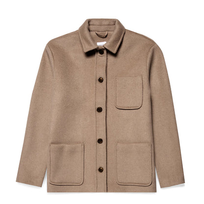 Sunspel Womens Twin Pocket Jacket Light Camel - The Sporting Lodge