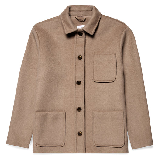 Sunspel Womens Twin Pocket Jacket Light Camel - The Sporting Lodge