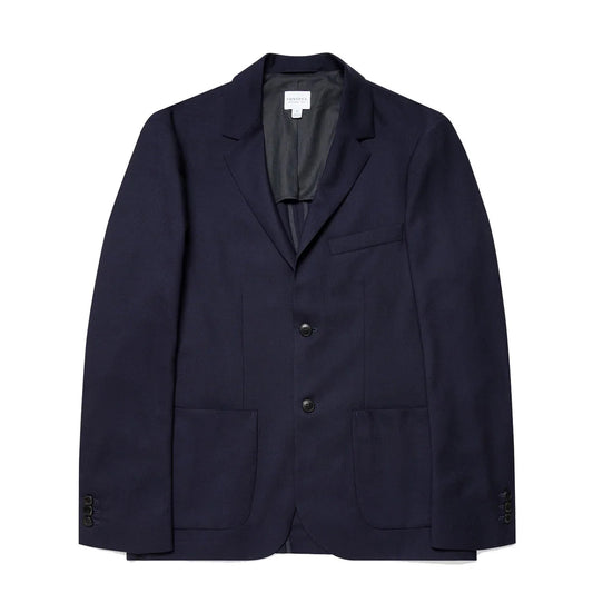 Sunspel Wool Blazer Navy