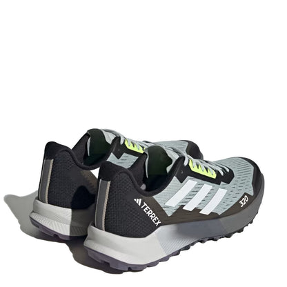 Adidas Terrex Agravic Flow 2.0 Trail Running Shoes Wonder Silver / Crystal White / Lucid Lemon - The Sporting Lodge