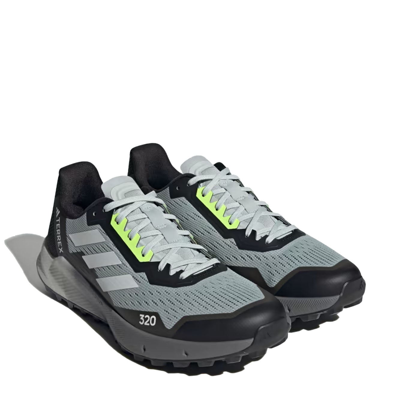 Adidas Terrex Agravic Flow 2.0 Trail Running Shoes Wonder Silver / Crystal White / Lucid Lemon - The Sporting Lodge