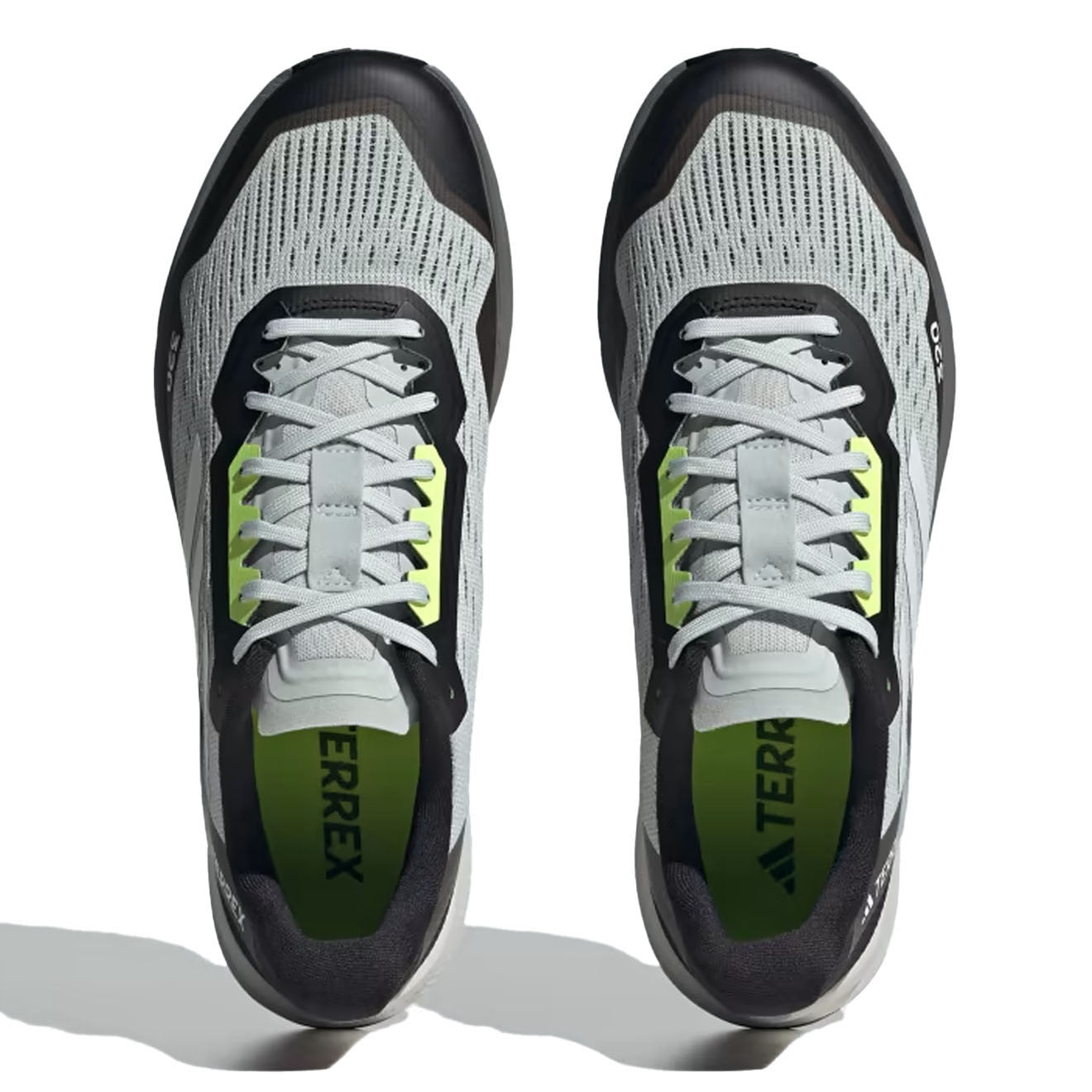 Adidas Terrex Agravic Flow 2.0 Trail Running Shoes Wonder Silver / Crystal White / Lucid Lemon - The Sporting Lodge