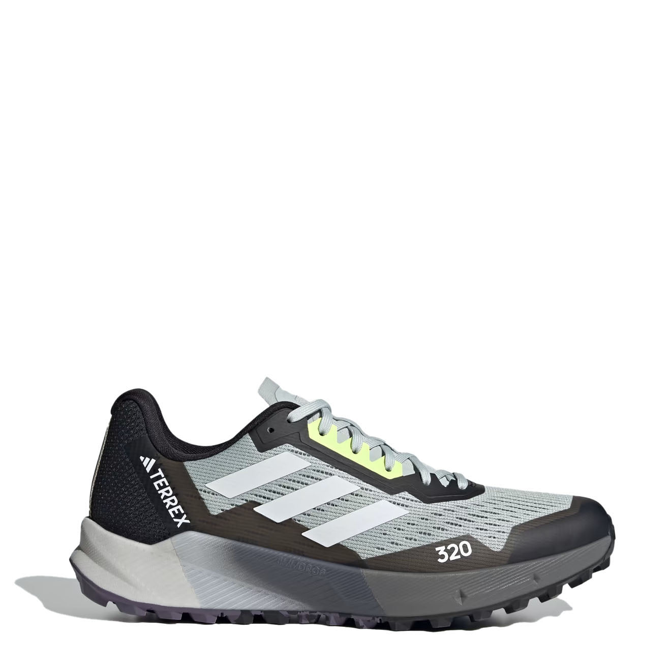 Adidas Terrex Agravic Flow 2.0 Trail Running Shoes Wonder Silver / Crystal White / Lucid Lemon - The Sporting Lodge